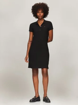 Rochie polo slim fit din bumbac elastic