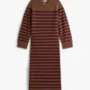 Rochie pulover din lână și cașmir cu dungi Rochie pulover din lână și cașmir cu dungi