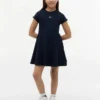 Rochie skater pentru copii cu logo steag în tonuri asortate