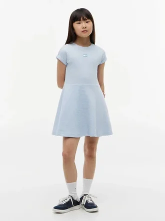 Rochie skater pentru copii cu logo steag în tonuri asortate