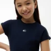 Rochie skater pentru copii cu logo steag în tonuri asortate