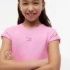 Rochie skater pentru copii cu logo steag în tonuri asortate