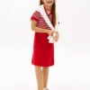 Rochie tip polo elastică pentru copii