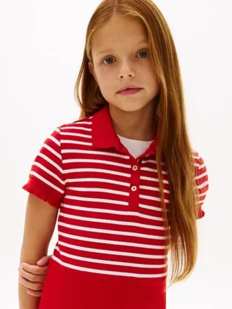Rochie tip polo elastică pentru copii