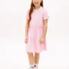 Rochie-tricou pentru copii cu imprimeu de primăvară