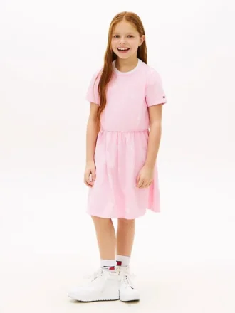 Rochie-tricou pentru copii cu imprimeu de primăvară