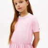 Rochie-tricou pentru copii cu imprimeu de primăvară