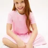 Rochie-tricou pentru copii cu imprimeu de primăvară