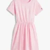 Rochie-tricou pentru copii cu imprimeu de primăvară