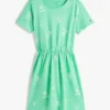 Rochie-tricou pentru copii cu imprimeu de primăvară