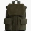 Rucsac cu clapă din piele de căprioară Rucsac cu clapă din piele de căprioară