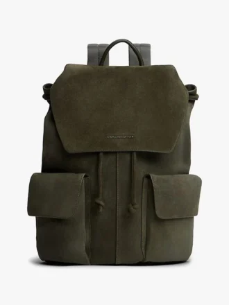 Rucsac cu clapă din piele de căprioară Rucsac cu clapă din piele de căprioară