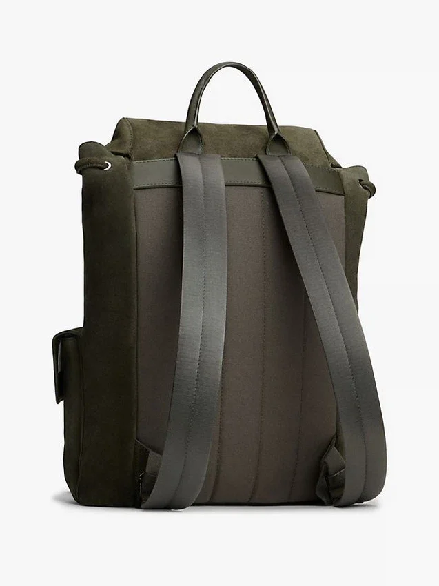 Rucsac cu clapă din piele de căprioară Rucsac cu clapă din piele de căprioară