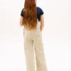 Salopetă din denim elastic cu picior larg pentru copii Salopetă din denim elastic cu picior larg pentru copii