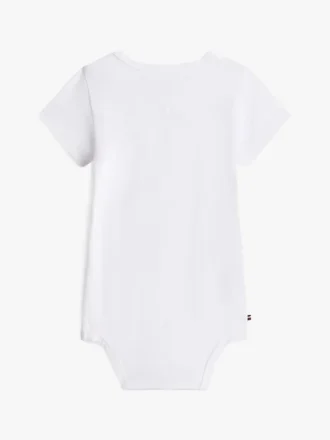 Salopetă multicoloră pentru bebeluși cu logo Tommy