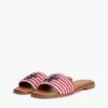 Sandale cu bandă țesută cu monogramă Sandale cu bandă țesută cu monogramă