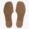 Sandale cu bandă țesută cu monogramă Sandale cu bandă țesută cu monogramă