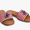 Sandale cu bandă țesută cu monogramă Sandale cu bandă țesută cu monogramă