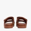 Sandale cu două curele din piele nubuc Sandale cu două curele din piele nubuc