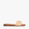 Sandale cu monogramă brodată Sandale cu monogramă brodată