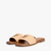 Sandale cu monogramă brodată Sandale cu monogramă brodată