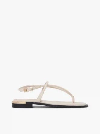 Sandale din piele cu accente metalice