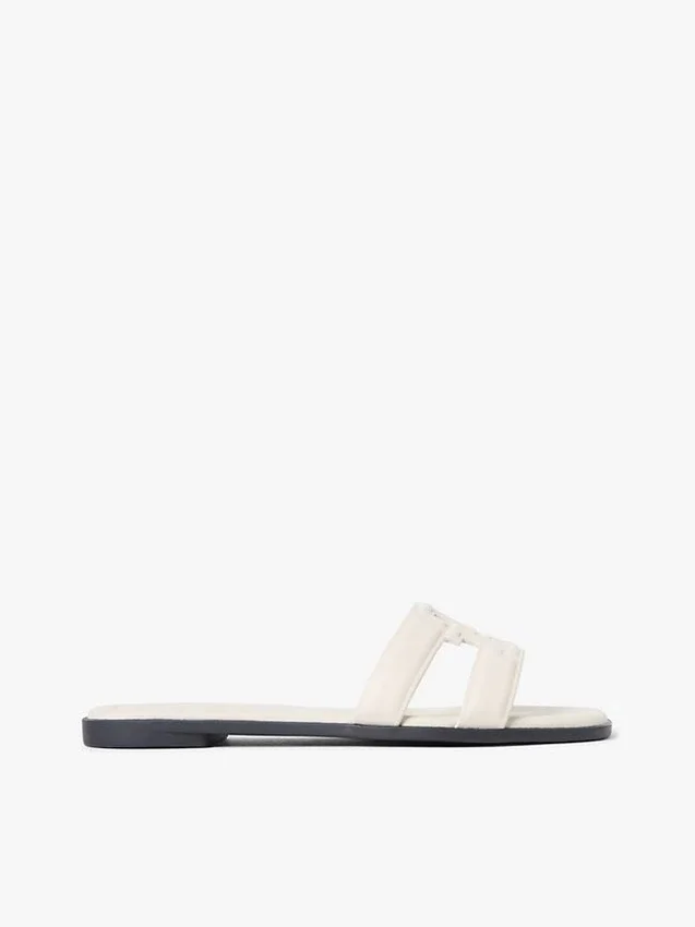 Sandale din piele cu TH Monogram Sandale din piele cu TH Monogram