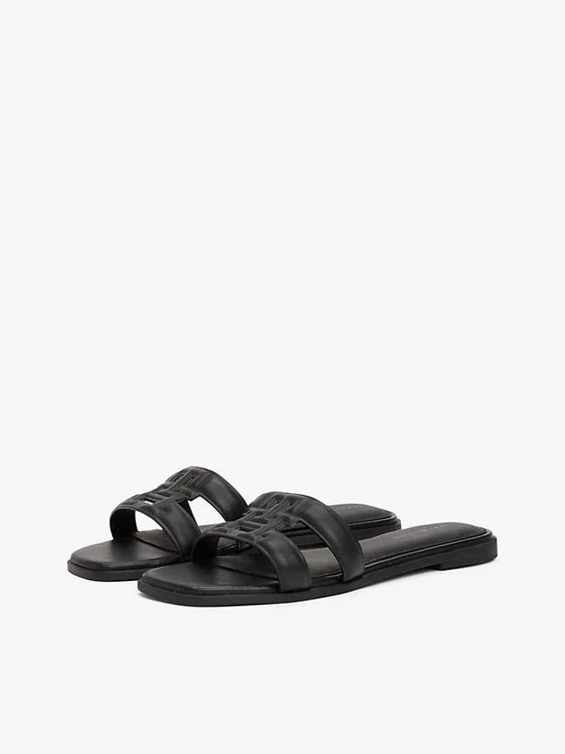Sandale din piele cu TH Monogram Sandale din piele cu TH Monogram