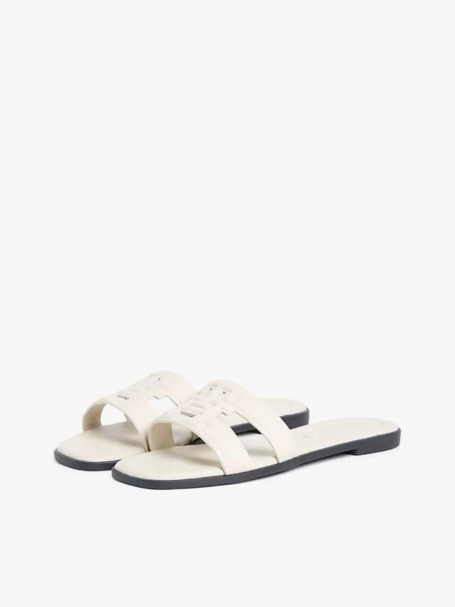 Sandale din piele cu TH Monogram Sandale din piele cu TH Monogram