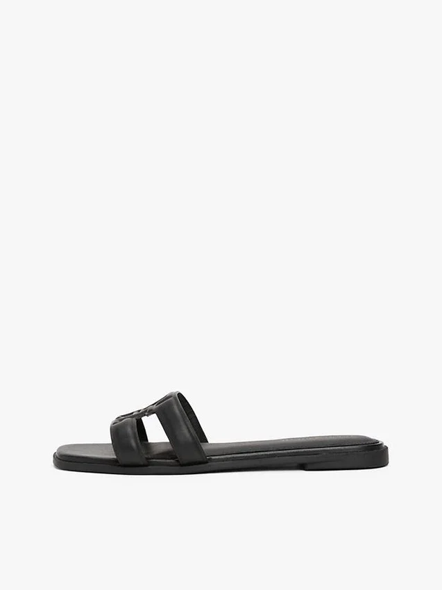Sandale din piele cu TH Monogram Sandale din piele cu TH Monogram