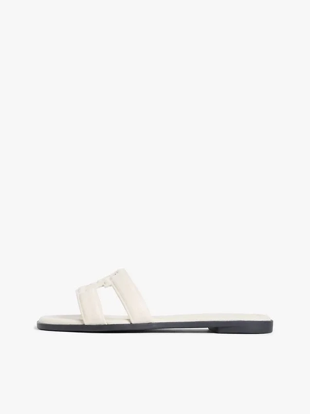 Sandale din piele cu TH Monogram Sandale din piele cu TH Monogram