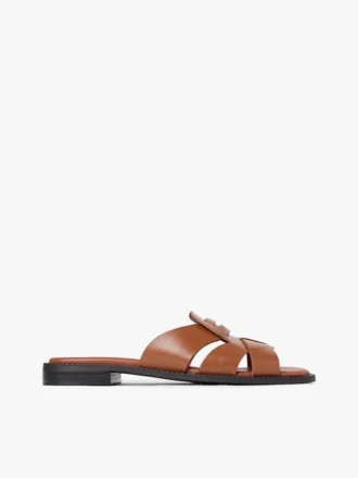 Sandale din piele tip mocasin