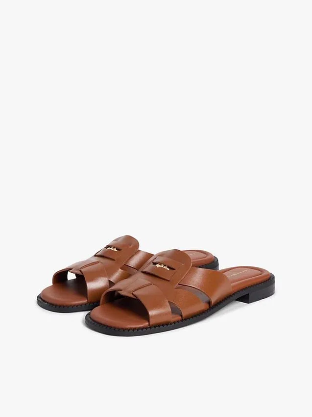 Sandale din piele tip mocasin Sandale din piele tip mocasin