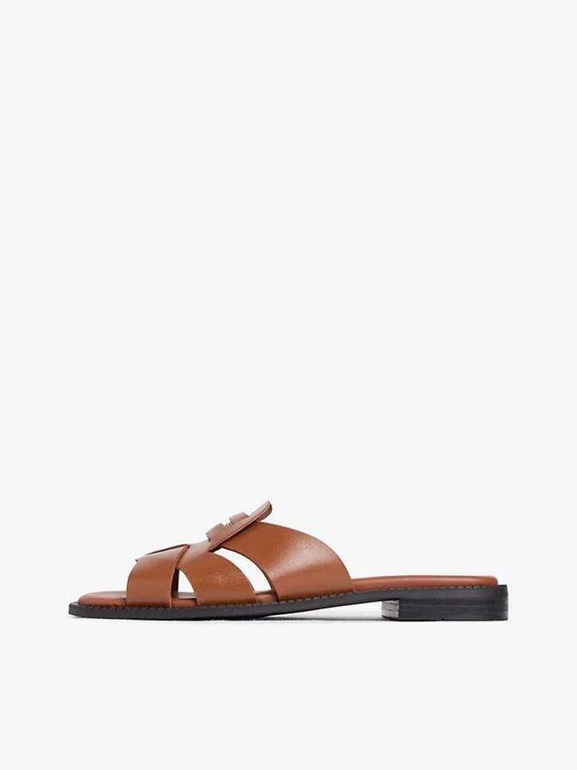 Sandale din piele tip mocasin Sandale din piele tip mocasin