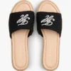 Sandale espadrile cu monogramă brodată Sandale espadrile cu monogramă brodată