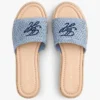 Sandale espadrile cu monogramă script Sandale espadrile cu monogramă script