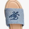 Sandale espadrile cu monogramă script Sandale espadrile cu monogramă script
