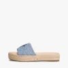Sandale espadrile cu monogramă script Sandale espadrile cu monogramă script