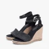 Sandale espadrile cu talpă înaltă din rafie Sandale espadrile cu talpă înaltă din rafie
