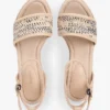 Sandale espadrile cu talpă înaltă din rafie Sandale espadrile cu talpă înaltă din rafie