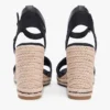 Sandale espadrile cu talpă înaltă din rafie Sandale espadrile cu talpă înaltă din rafie