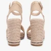 Sandale espadrile cu talpă înaltă din rafie Sandale espadrile cu talpă înaltă din rafie