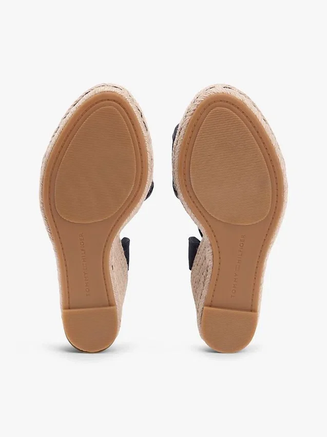 Sandale espadrile cu talpă înaltă din rafie Sandale espadrile cu talpă înaltă din rafie