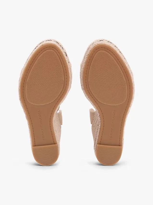 Sandale espadrile cu talpă înaltă din rafie Sandale espadrile cu talpă înaltă din rafie