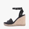 Sandale espadrile cu talpă înaltă din rafie Sandale espadrile cu talpă înaltă din rafie