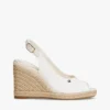 Sandale espadrile cu talpă înaltă și baretă în spate Sandale espadrile cu talpă înaltă și baretă în spate