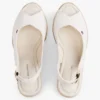 Sandale espadrile cu talpă înaltă și baretă în spate Sandale espadrile cu talpă înaltă și baretă în spate