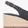 Sandale espadrile cu talpă înaltă și baretă în spate Sandale espadrile cu talpă înaltă și baretă în spate