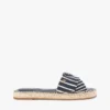 Sandale espadrile din pânză cu dungi Sandale espadrile din pânză cu dungi