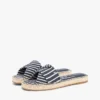 Sandale espadrile din pânză cu dungi Sandale espadrile din pânză cu dungi